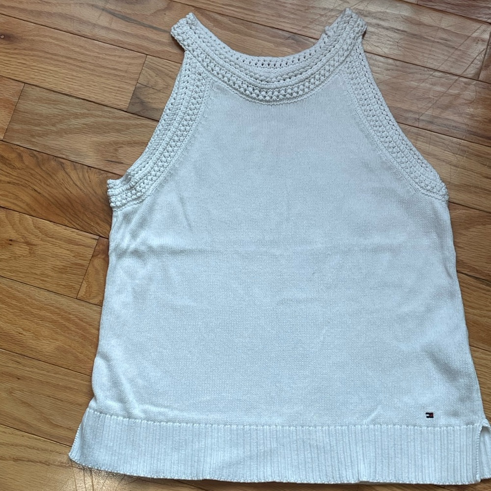 Tommy Hilfiger White Cotton Tank size medium